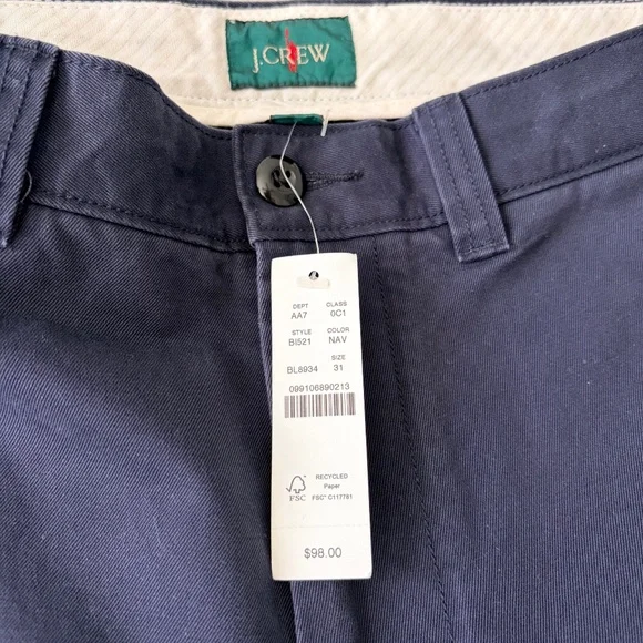 J.Crew Giant-fit chino pant 31/30